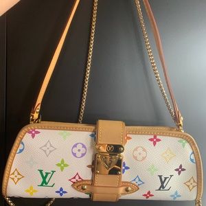 Louis Vuitton Monogram Multicolor White Shirley